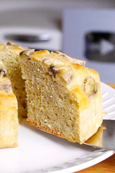 材料3つ！バナナケーキ作り方！