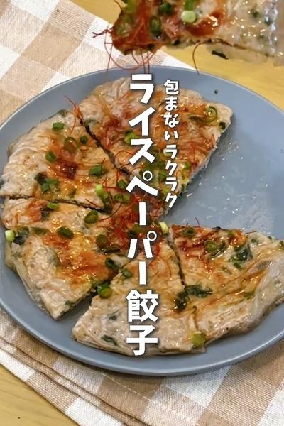 もちもちカリカリ！ライスペーパー餃子