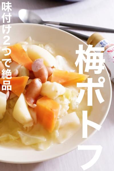 味付け2つで絶品！お徳用梅肉de梅ポトフ