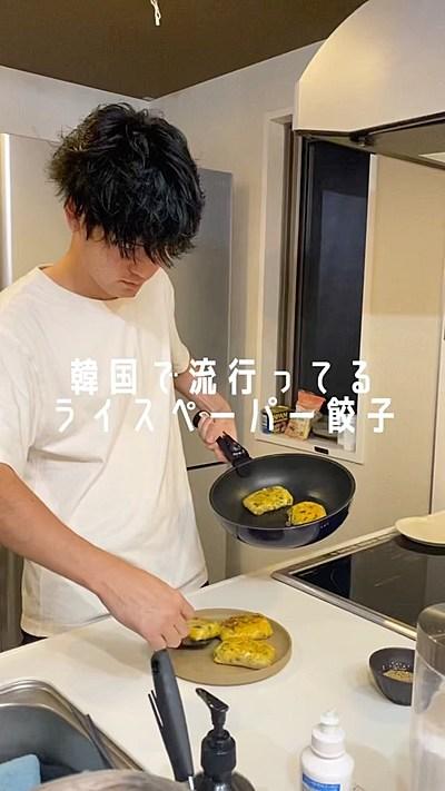 韓国で流行ってるライスペーパー餃子🥟