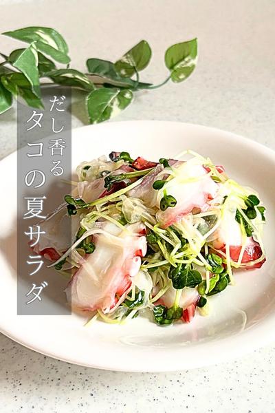 だし香る！タコの夏サラダ