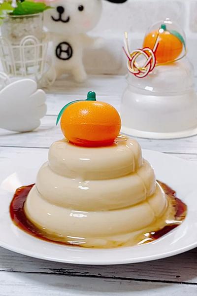 鏡もち風プリン