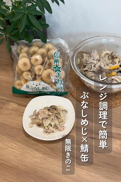 ぶなしめじ×鯖缶 無限きのこ