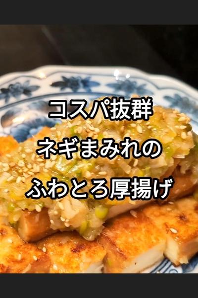 厚揚げのネギ塩煮