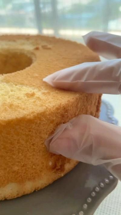 簡単に出来るフワフワシフォンケーキ。