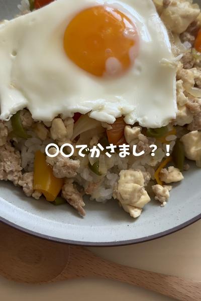豆腐使用！ワンプレートで栄養満点ガパオライス