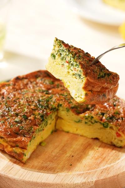 ノンフライヤーレシピ、チーズフリッタータ