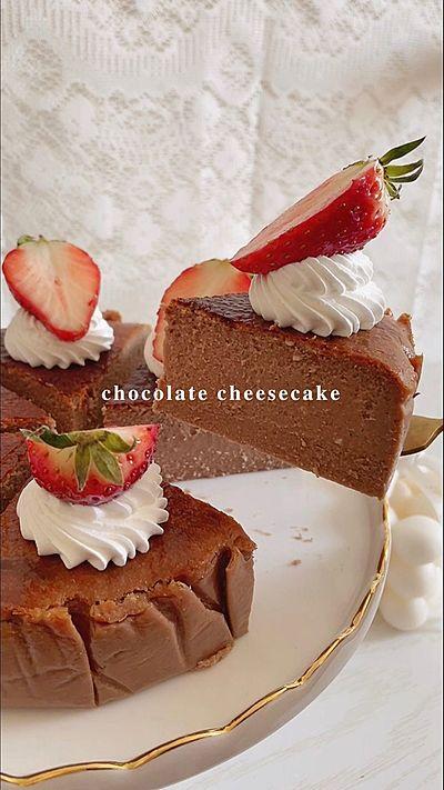 チョコレートチーズケーキ🍫🧀🤍