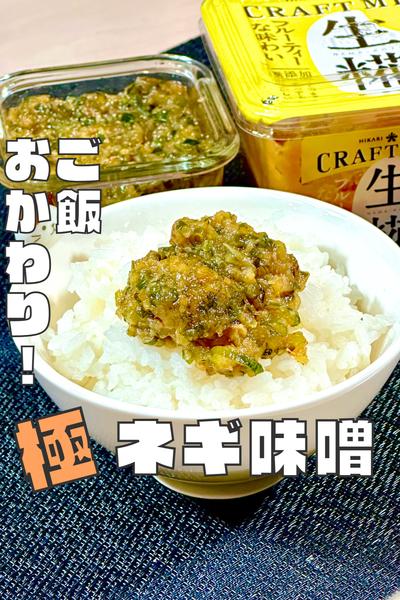 ご飯が止まらない【ネギ味噌】