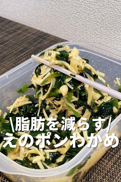【インスタで486万再生！】えのポンわかめ
