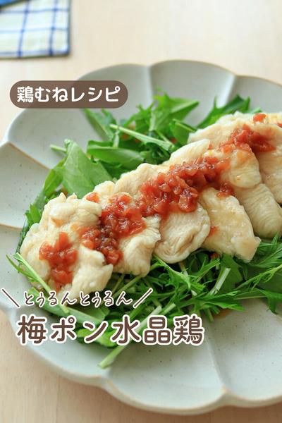 ＼食欲ない日に／つるっと食べられる梅ポン水晶鶏