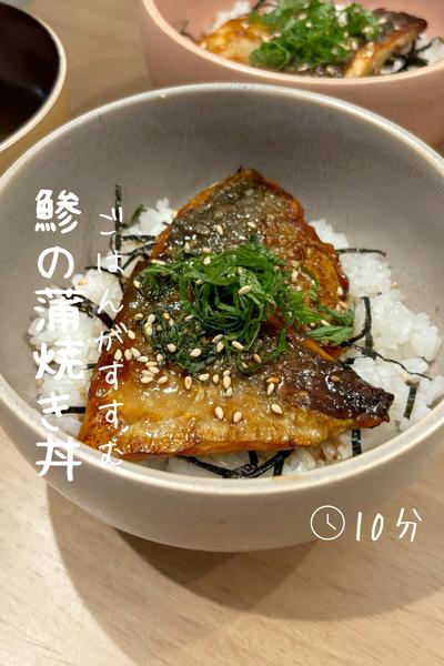 ごはんがすすむ『鯵の蒲焼き丼』