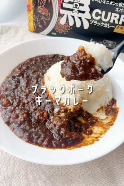 ブラックポークキーマカレー🍛🖤