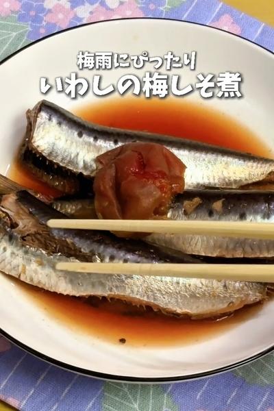 梅雨にもぴったり☂️いわしの梅しそ煮