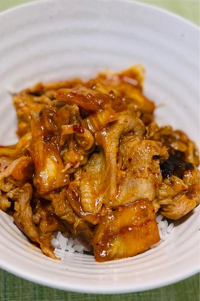 10分以内！我が家の至高な嗜好豚キムチ丼