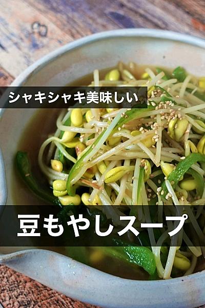 栄養たっぷり！豆もやしの食べるスープ
