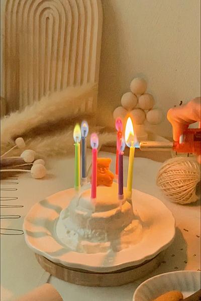 炎に色がつく？？ ダイソーのカラーキャンドル🕯