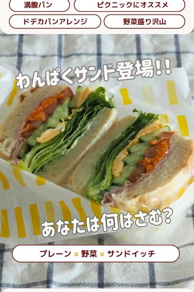 アレンジ週間😊作って楽しい！わんぱくサンド