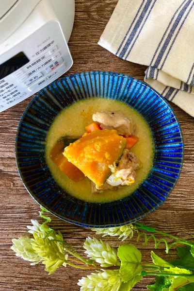 ほっこりかぼちゃの豆乳スープ