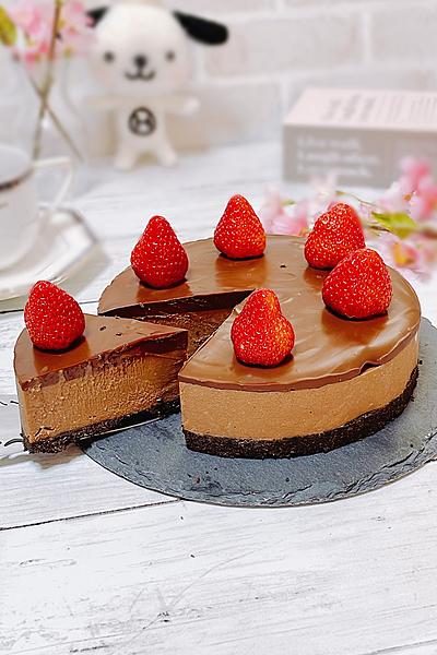 板チョコで作る生チョコチーズケーキ