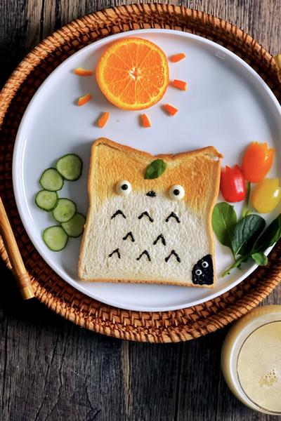 簡単！お子様と一緒に《トトロトースト🌱》