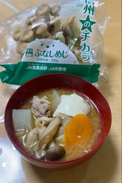 秋を感じる味噌汁