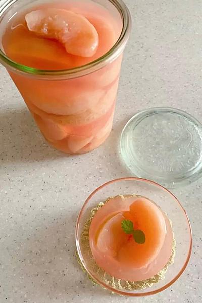 優しい甘さ🍑桃のコンポート