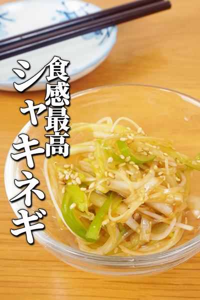 スピード副菜白ネギのシャキシャキ酢ナムル