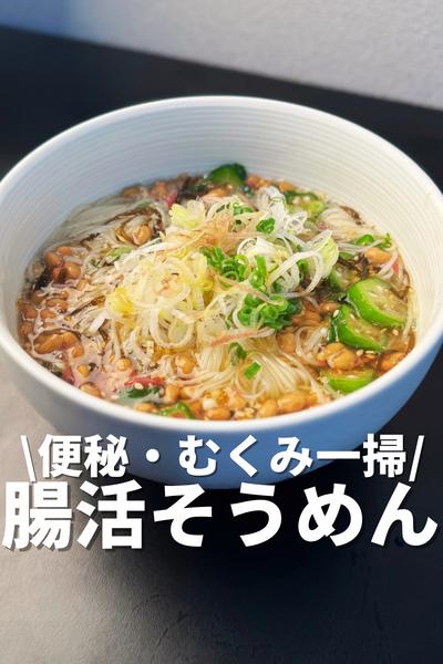 便秘・むくみ一掃！腸活そうめん
