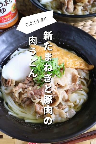これ!うま!!新たまねぎと豚肉の肉うどん