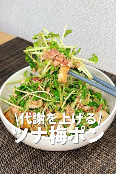 代謝を上げるツナ梅ポン