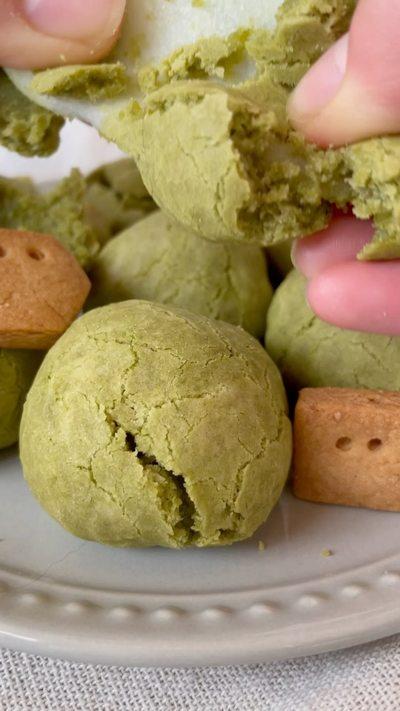 抹茶もちクッキー