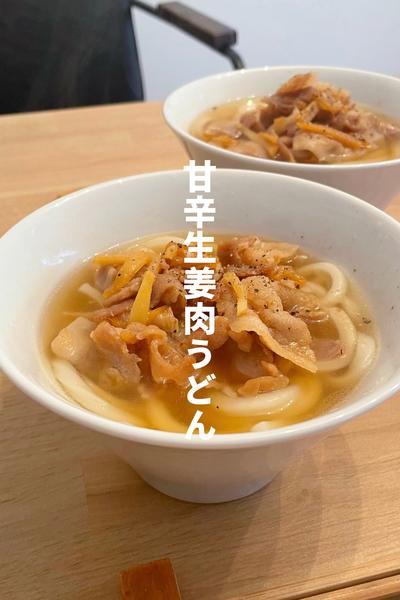 甘辛生姜肉うどん