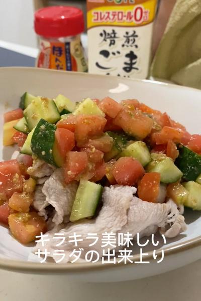 冷しゃぶ夏野菜サラダ