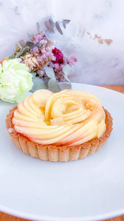 1玉でここまでできる桃のタルト 