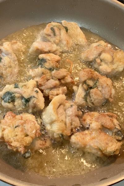 白米泥棒   大葉のうま塩からあげ