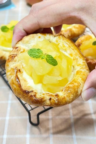 コップで作るオープンアップルパイ