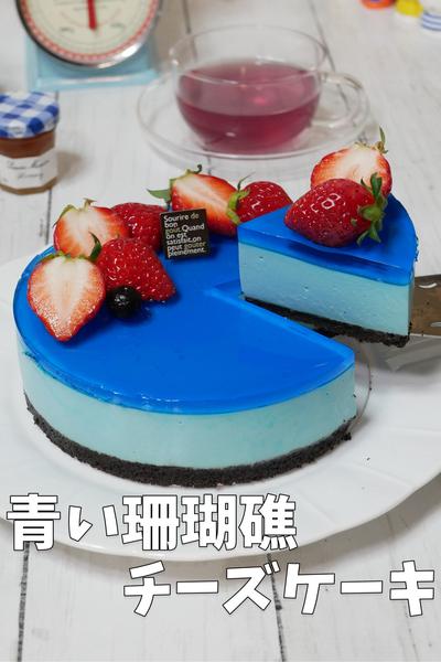 マリンブルー・レアチーズケーキ