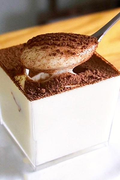 【材料3つ】作業時間3分だけ！ティラミス作り方！