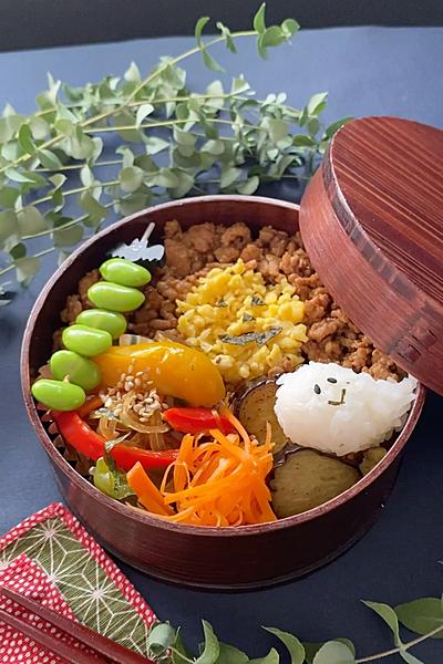 ハロウィンに肉味噌弁当🎃