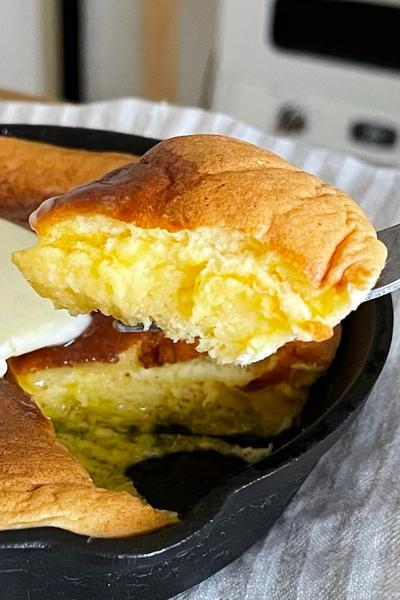 50円で作る！材料3つでカステラパンケーキ作り方！