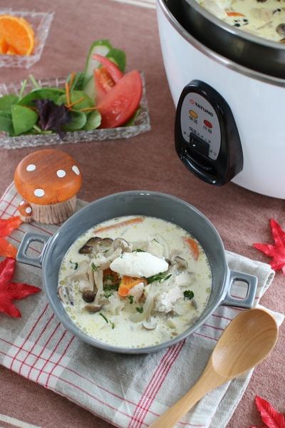 ＼大同電鍋レシピ／チキンストロガノフ