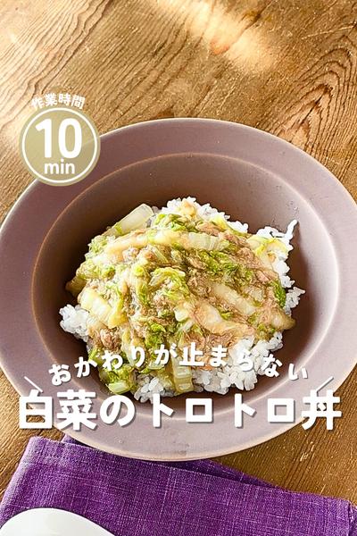 白菜消費にも！トロトロ〜♪ヘルシー丼