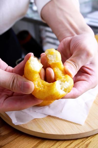 1つ25円！片栗粉でドーナツ作り方！