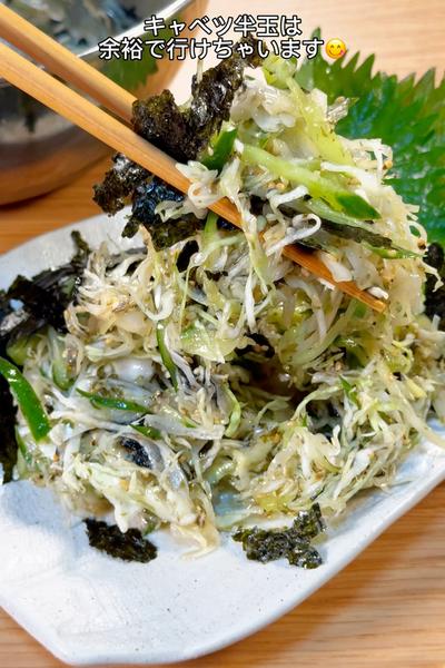 キャベツ半玉は余裕でペロリ😋チョレギキャベツ🥬