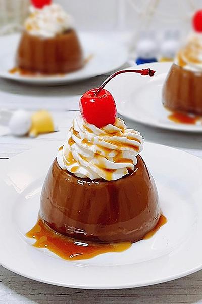 電子レンジでぷるぷるチョコプリン