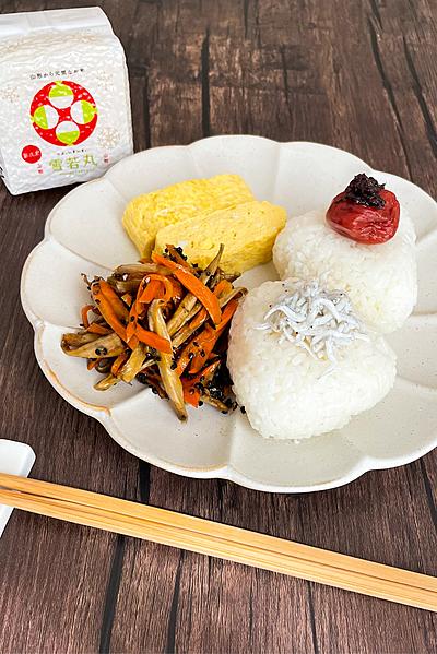 雪若丸でワンプレート＊栄養士考案！基本の朝ごはん🍙