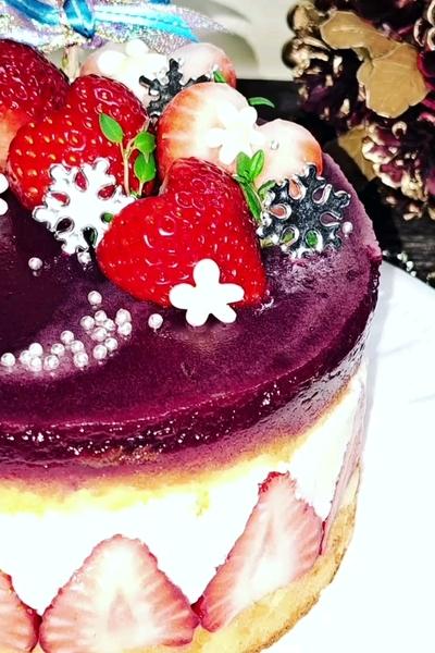 フレジェ風チーズケーキ