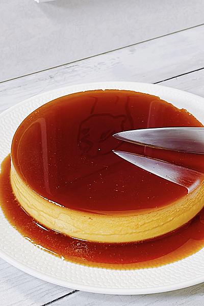 食感なめらかな鏡のようなかぼちゃのプリン