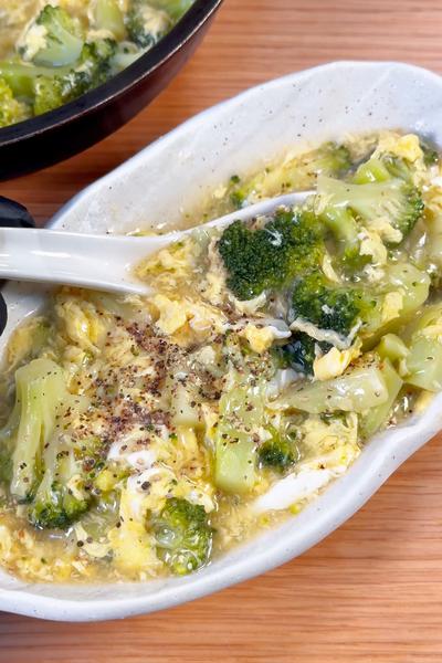 食材たったの２つだけ😳ブロ玉あんかけ🥦